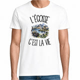 T-shirt Homme Blanc L'Écosse c'est la vie