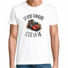 T-shirt Homme Blanc La boxe française c'est la vie