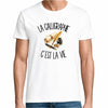 T-shirt Homme Blanc La calligraphie c'est la vie