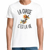 T-shirt Homme Blanc La chasse c'est la vie