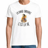 T-shirt Homme Blanc La danse orientale c'est la vie