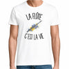 T-shirt Homme Blanc La flûte c'est la vie