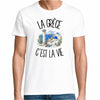 T-shirt Homme Blanc La Grèce c'est la vie