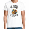 T-shirt Homme Blanc La guitare c'est la vie