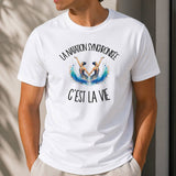 T-shirt Homme Blanc La natation synchronisée c'est la vie