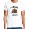 T-shirt Homme Blanc La randonnée c'est la vie