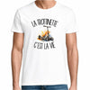 T-shirt Homme Blanc La trottinette c'est la vie
