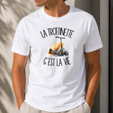 T-shirt Homme Blanc La trottinette c'est la vie