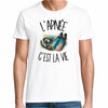 T-shirt Homme Blanc L'apnée c'est la vie