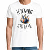 T-shirt Homme Blanc Le bowling c'est la vie
