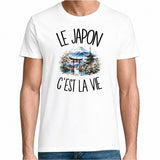 T-shirt Homme Blanc Le Japon c'est la vie