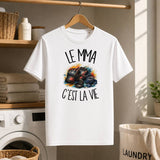 T-shirt Homme Blanc Le MMA c'est la vie