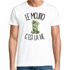 T-shirt Homme Blanc Le mojito c'est la vie