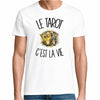 T-shirt Homme Blanc Le tarot c'est la vie