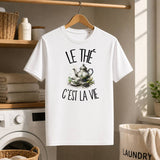 T-shirt Homme Blanc Le thé c'est la vie