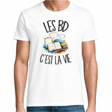 T-shirt Homme Blanc Les BD c'est la vie