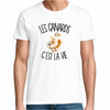 T-shirt Homme Blanc Les canards c'est la vie