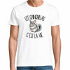 T-shirt Homme Blanc Les chinchillas c'est la vie