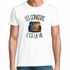 T-shirt Homme Blanc Les concerts c'est la vie