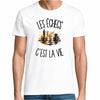 T-shirt Homme Blanc Les échecs c'est la vie