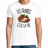 T-shirt Homme Blanc Les fraises c'est la vie