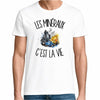 T-shirt Homme Blanc Les minéraux c'est la vie