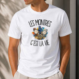 T-shirt Homme Blanc Les montres c'est la vie