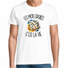 T-shirt Homme Blanc Les mots croisés c'est la vie