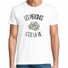 T-shirt Homme Blanc Les piercings c'est la vie