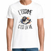 T-shirt Homme Blanc L'escrime c'est la vie