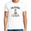 T-shirt Homme Blanc Mon Dalmatien c'est ma vie