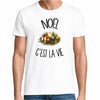T-shirt Homme Blanc Noël c'est la vie