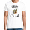 T-shirt Homme Blanc Aubagne c’est la vie