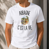 T-shirt Homme Blanc Aubagne c’est la vie