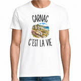 T-shirt Homme Blanc Carnac c’est la vie