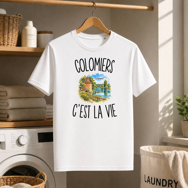 T-shirt Homme Blanc Colomiers c’est la vie