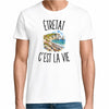 T-shirt Homme Blanc Étretat c’est la vie