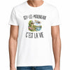 T-shirt Homme Blanc Issy-les-Moulineaux c’est la vie