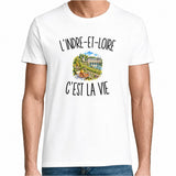 T-shirt Homme Blanc L’Indre-et-Loire c’est la vie