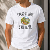 T-shirt Homme Blanc L’Indre-et-Loire c’est la vie