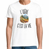T-shirt Homme Blanc L’Isère c’est la vie