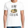 T-shirt Homme Blanc La Brie c’est la vie