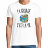 T-shirt Homme Blanc La Croatie c’est la vie