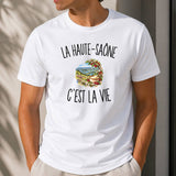 T-shirt Homme Blanc La Haute-Saône c’est la vie