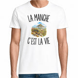 T-shirt Homme Blanc La Manche c’est la vie