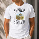 T-shirt Homme Blanc La Manche c’est la vie
