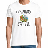 T-shirt Homme Blanc La Martinique c’est la vie