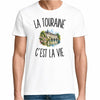 T-shirt Homme Blanc La Touraine c’est la vie