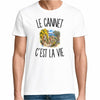 T-shirt Homme Blanc Le Cannet c’est la vie