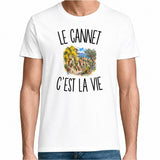 T-shirt Homme Blanc Le Cannet c’est la vie